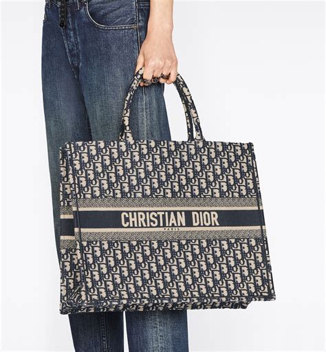 dior book tote grey|christian Dior leather book tote.